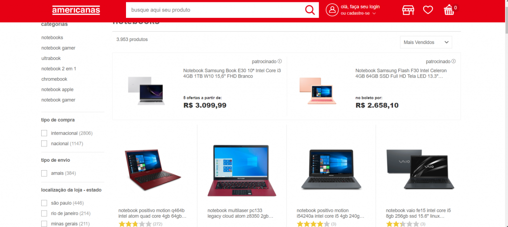 Americanas Imagem site americanas um dos melhores sites para comprar celular