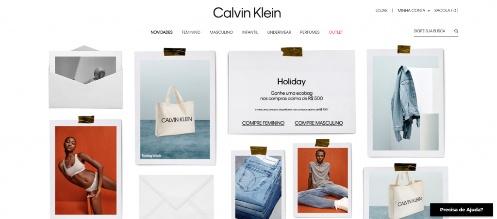 Melhores Sites Para Comprar Roupas 22 Imagem do site Calvin klein - sites para comprar roupas