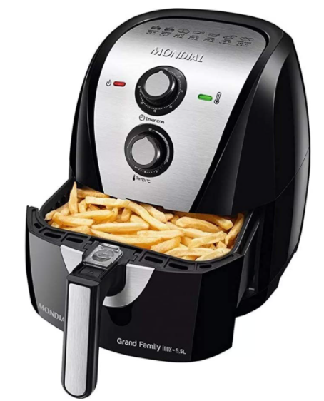 Airfryer: Conheça os Melhores Modelos Para Comprar 1 Modelo Fritadeira elétrica Grand Family Inox da MONDIAL