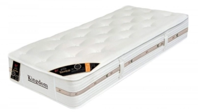 Modelo Colchão Solteiro da Castor Mola Pocket Kingdom Aloe Vera 128cmx188cm Branco