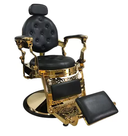 Cadeira de Barbeiro da Tera Móveis Reclinável Lord Gold na webcadeiras.com.br Modelo Cadeira de Barbeiro da Tera Móveis Reclinável Lord Gold