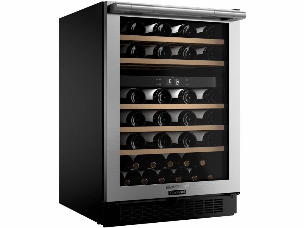 TOP 08 - Melhor Adega: Saiba Como Escolher o Melhor Modelo Para Sua Casa! 8 Modelo Adega Gourmand Dual Zone da Brastemp