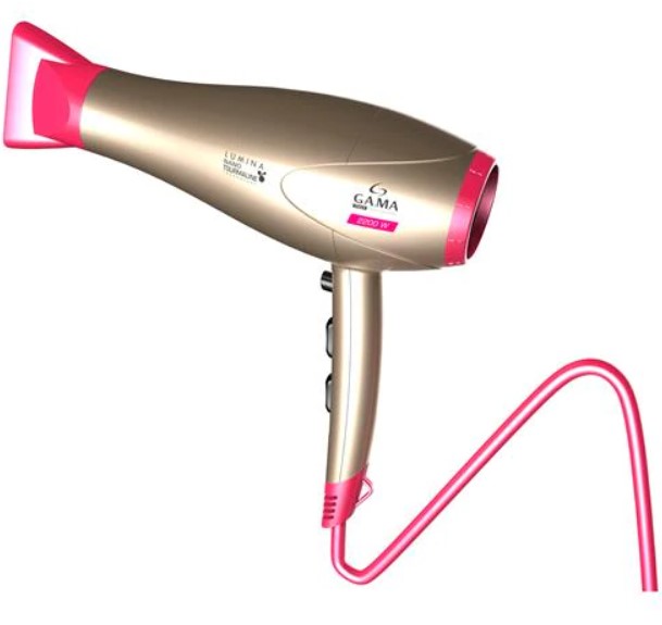 Secador de cabel Gama Lumina Nano Tourmaline 2200W imagem do secador de cabelo Gama Lumina Nano Tourmaline 2200W