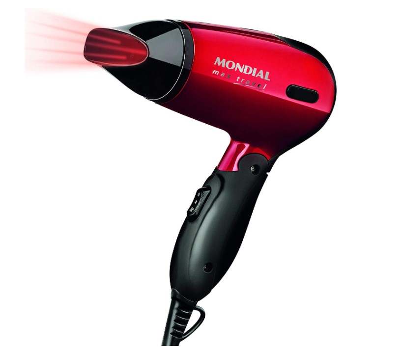 Secador de cabelo Mondial Max Travel SC-10 1200W Imagem do secador de cabelo Mondial Max Travel SC-10 1200W
