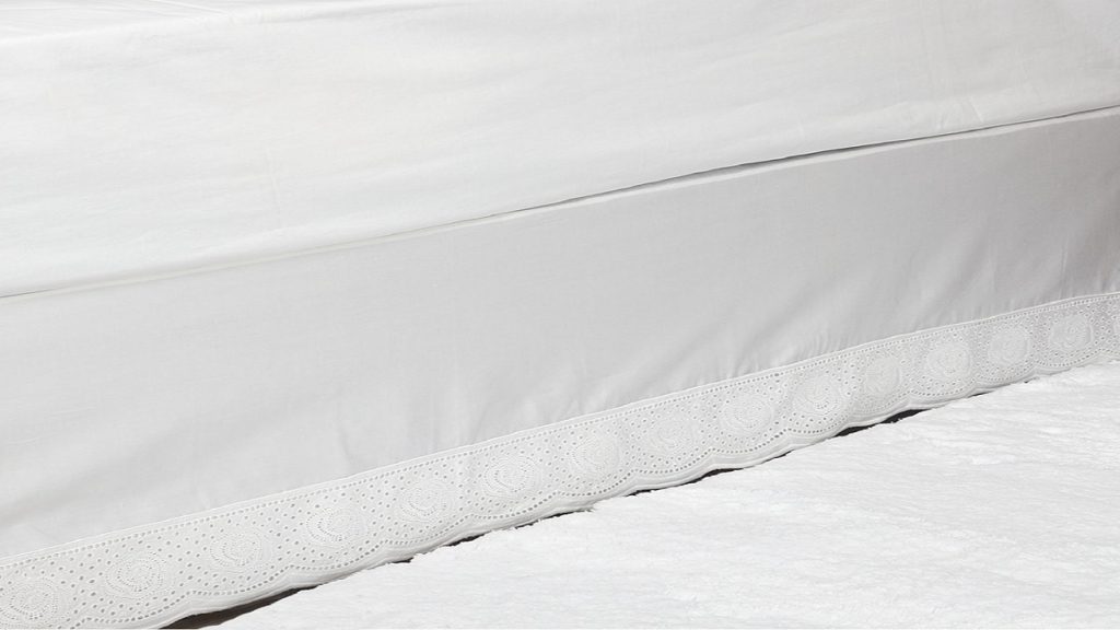 Modelo Saia para cama box super King do Mundo dos Enxovais
