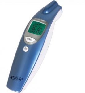 Modelo Termômetro Clínico G-Tech Digital de Testa Sem Contato - Medição da Temperatura Corpórea, Ambientes e Superfícies