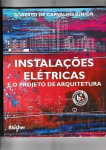 Capa do livro Instalações elétricas e o projeto de arquitetura