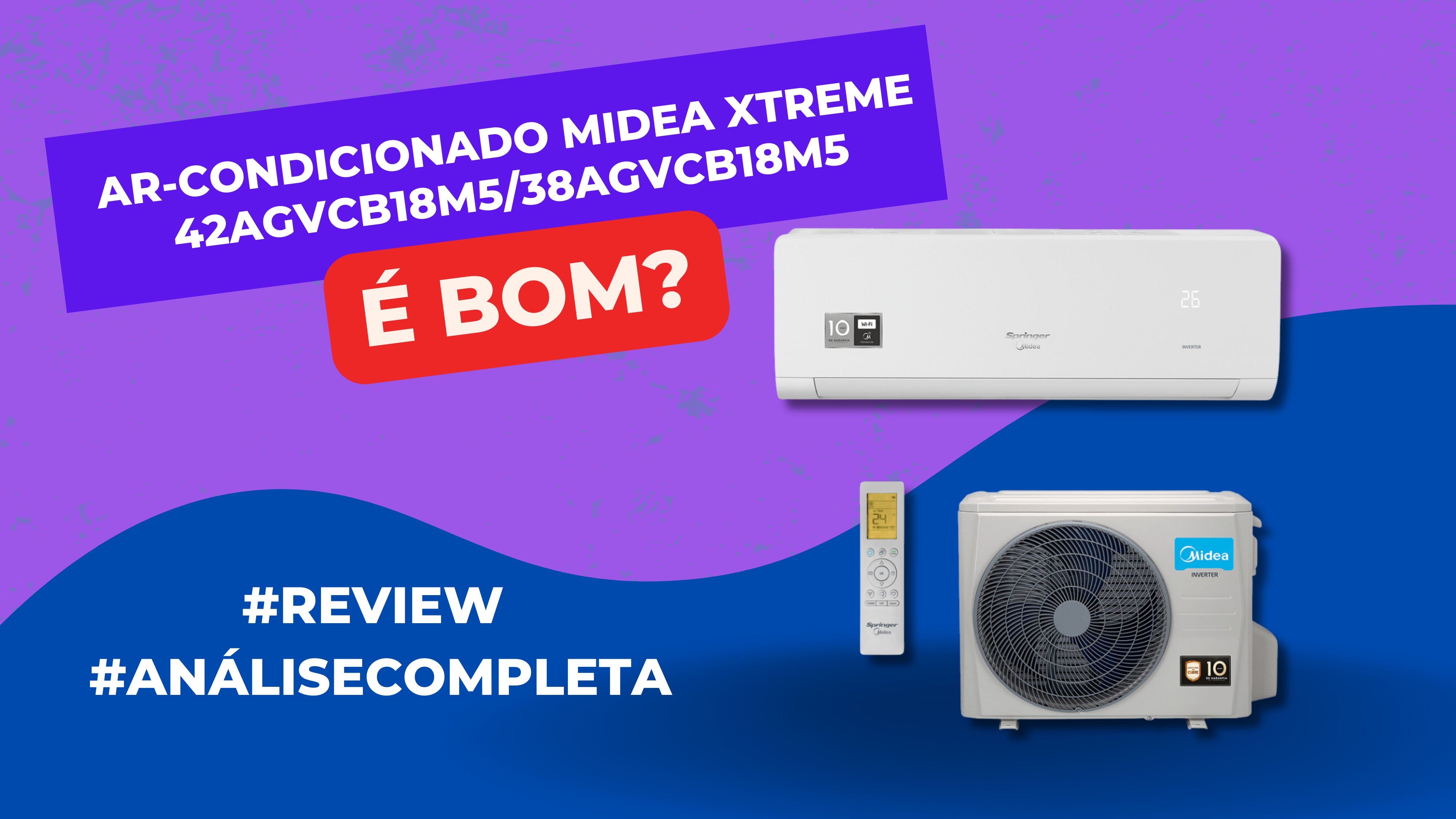 Ar-condicionado Midea Xtreme 42AGVCB18M5/38AGVCB18M5