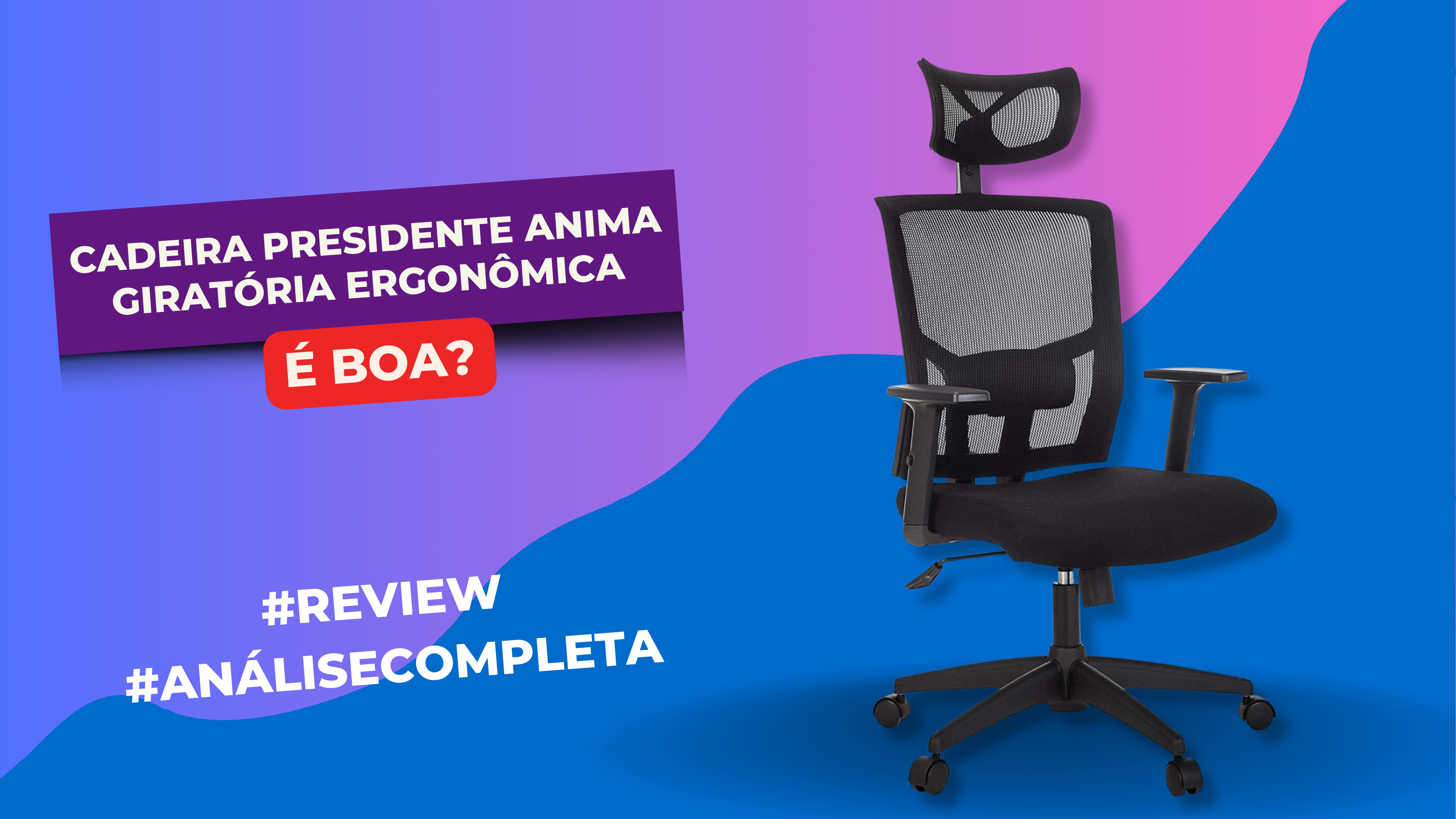 Cadeira Presidente Anima Giratória Ergonômica é Boa? #Review #Resenha #Avaliação