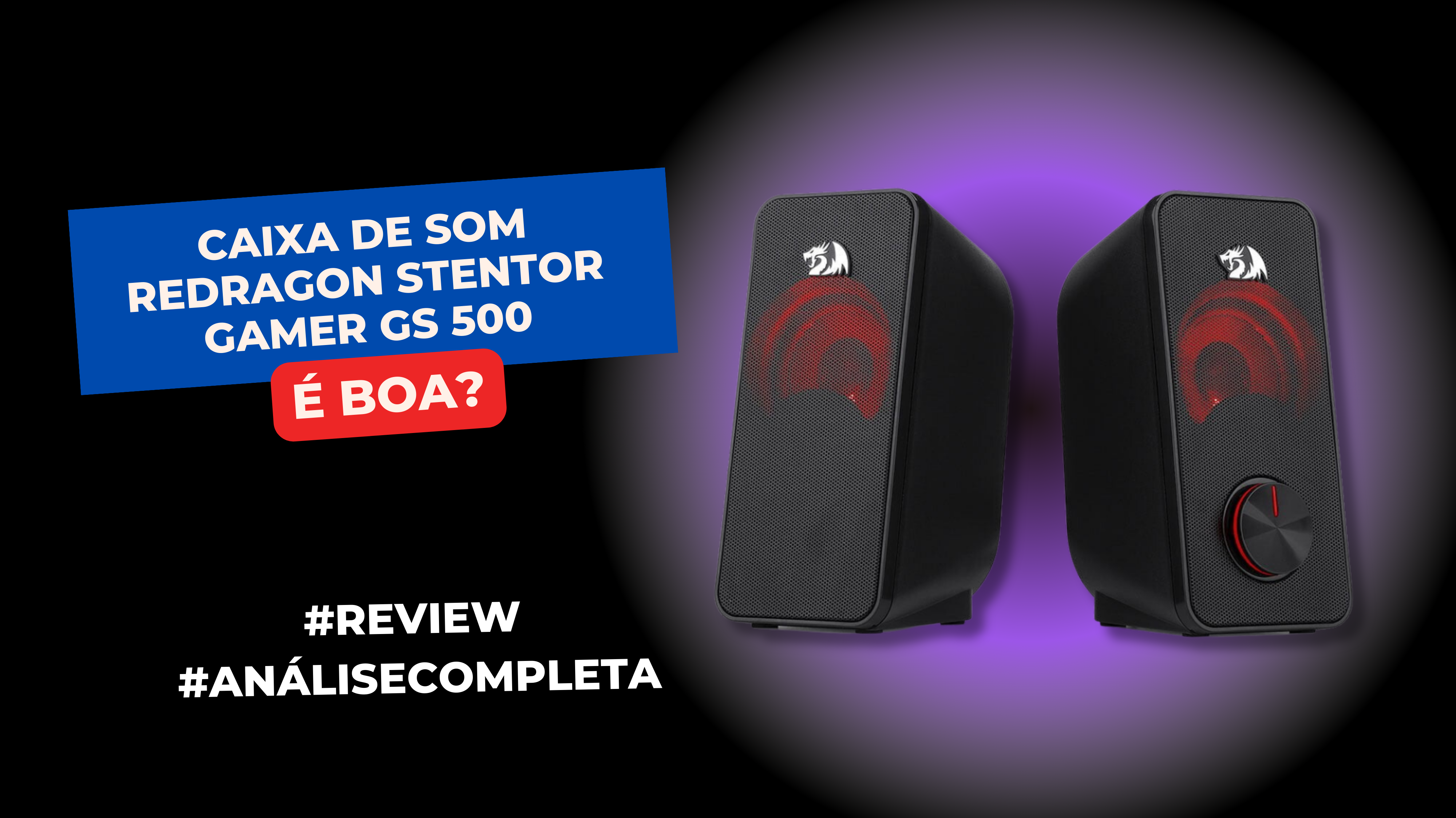 Caixa de Som Redragon Stentor GAMER GS 500 Preta