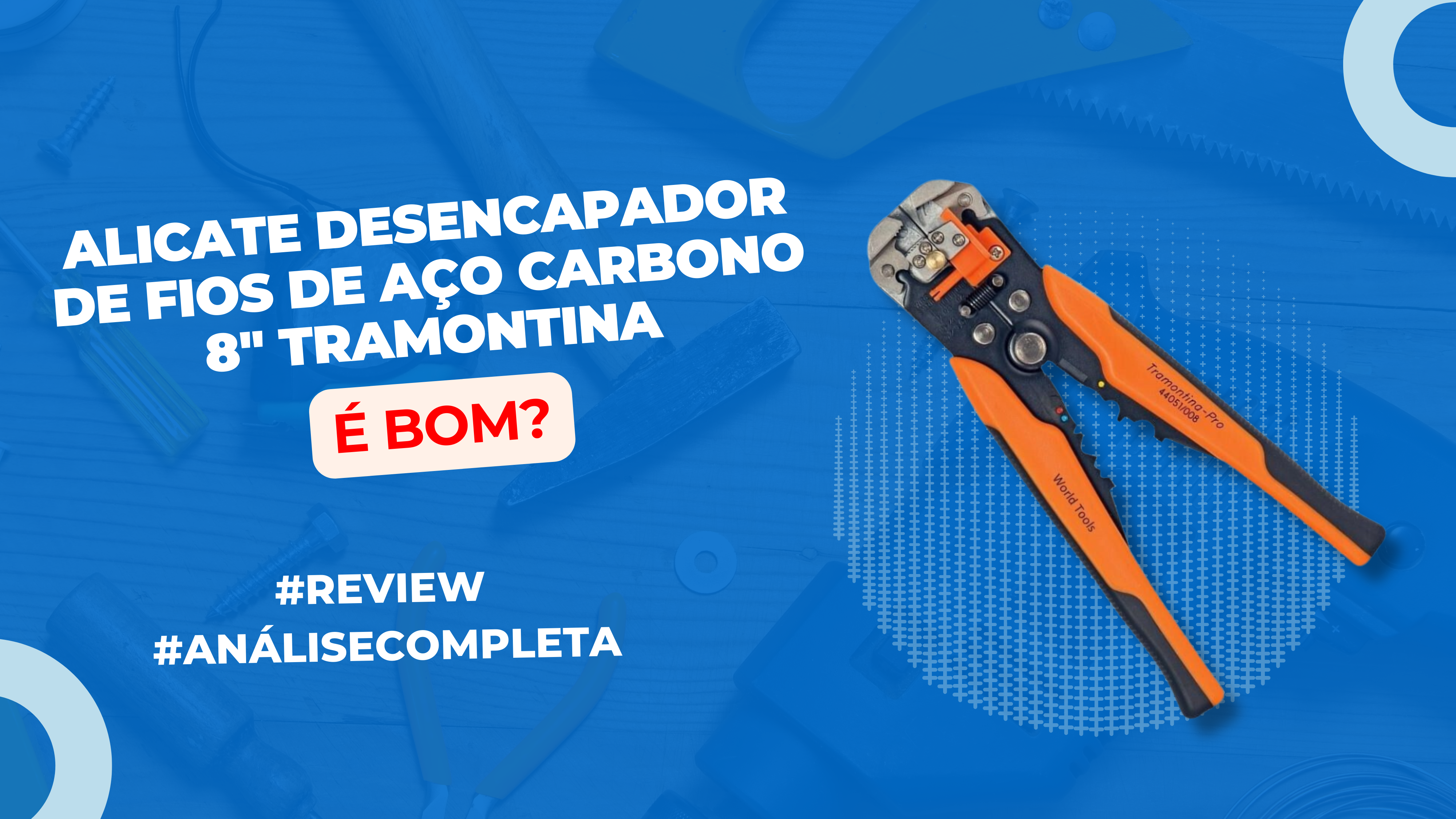 Alicate Desencapador de Fios de Aço Carbono 8″ Tramontina