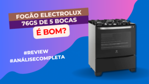 Imagem Com Fogão Electrolux 76Gs De 5 Bocas