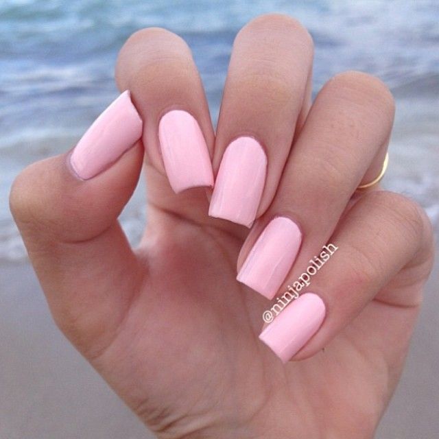 Imagem Com Esmalte Rosa Pastel