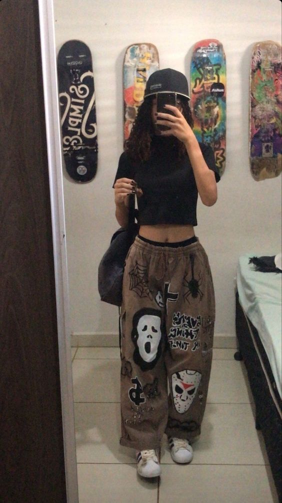 Imagem Com Look Estilo Skatista No Tema Halloween