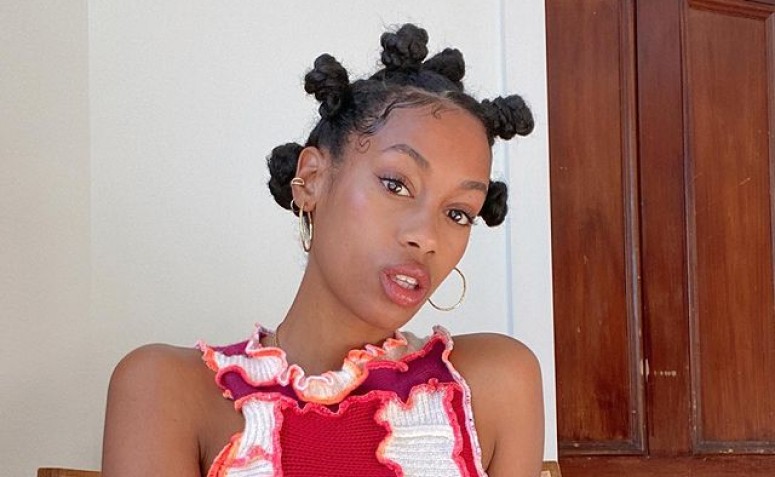 Imagem Com Bantu Knots Com Elástico