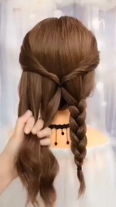 Penteado Infantil com Tranças e Elásticos