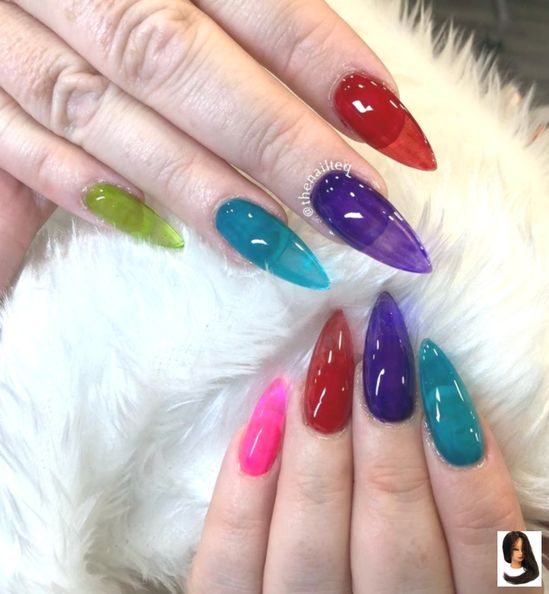 Imagem Com Jelly Nails Coloridas