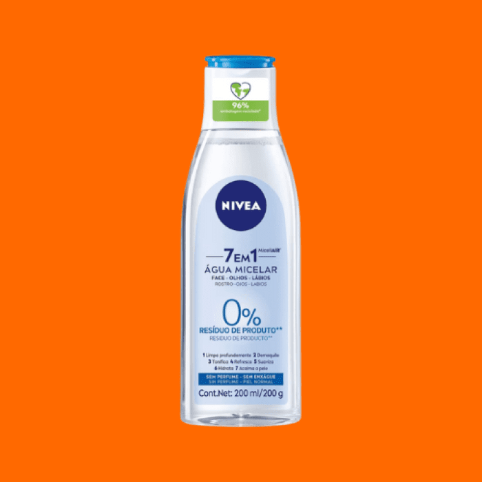 Melhores Águas Micelares: Água Micelar Solução De Limpeza Facial 7 Em 1- Nivea Água Micelar Solução De Limpeza Facial 7 Em 1- Nivea
