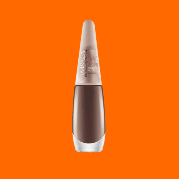 Esmalte Bailarina Na Ponta Do Pé, Nude Marrom Intenso - Impala Cosméticos Esmalte Bailarina Na Ponta Do Pé, Nude Marrom Intenso - Impala Cosméticos