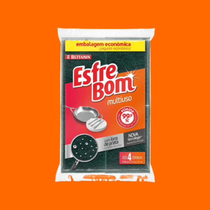 Esponja Abrasiva Multiuso Esfrebom - Bettanin Esponja Abrasiva Multiuso Esfrebom - Bettanin