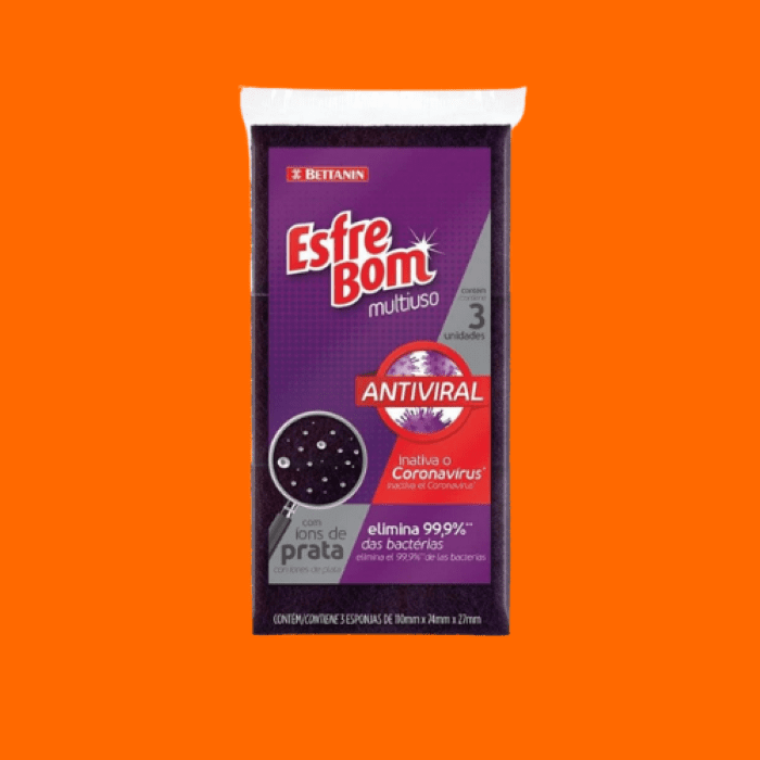 Esponja Antiviral Linha Esfrebom - Bettanin Esponja Antiviral Linha Esfrebom - Bettanin