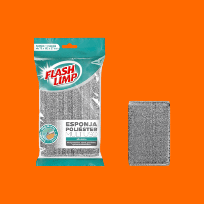 Esponja Para Lavar Louças Multiuso Poliéster - Flash Limp Esponja Para Lavar Louças Multiuso Poliéster - Flash Limp