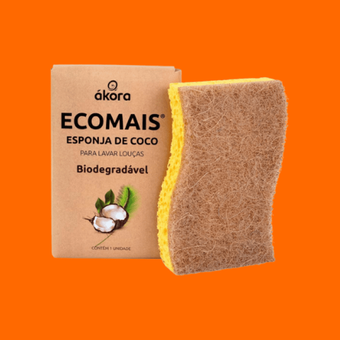 Kit Esponja De Coco Ecomais Ákora Kit Esponja De Coco Ecomais Ákora