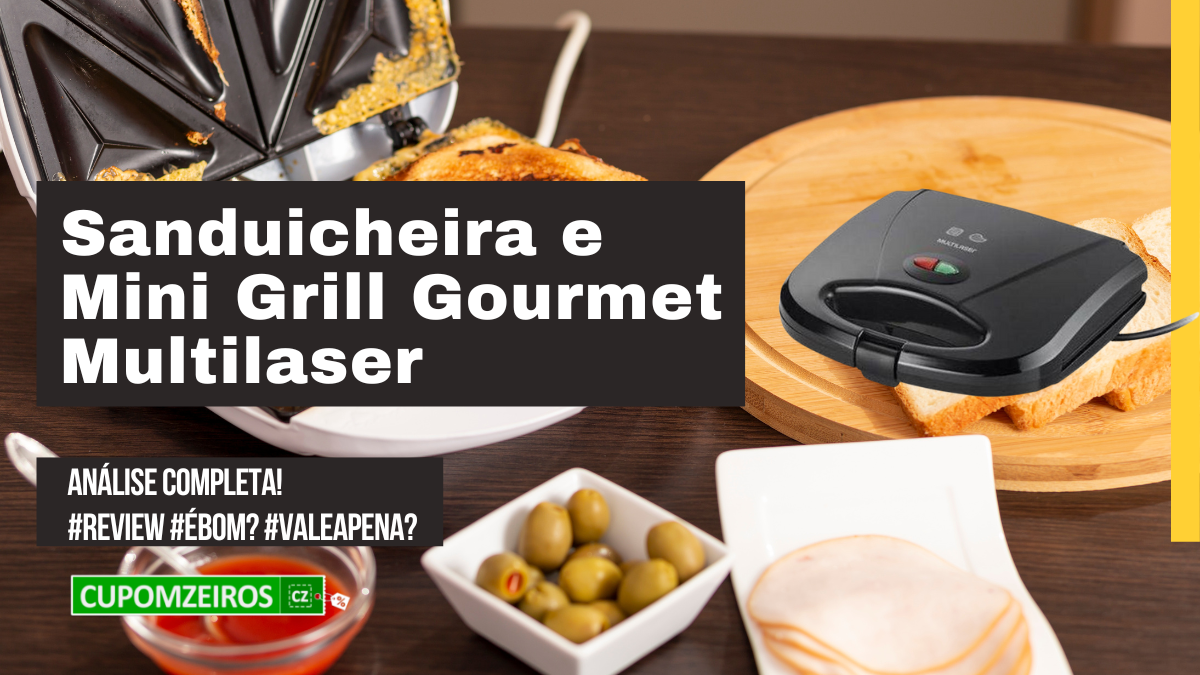 Mini Grill Gourmet Multilaser é boa? Vale a pena? #Review