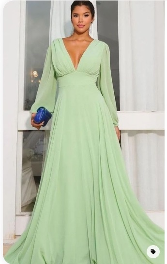 Imagem Com Vestido Verde Menta Para Madrinha