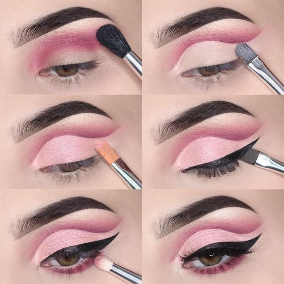 Imagem Com Passo A Passo Do Cut Crease