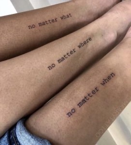 Imagem Com Tatuagem De Frases Entre Amigas