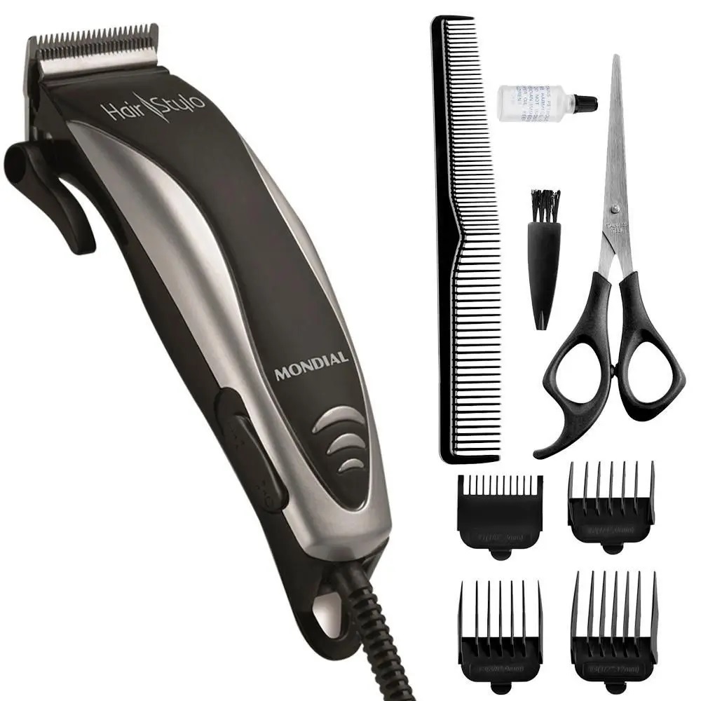 Hair Stylo 127V Preto/Prata Cr-02 