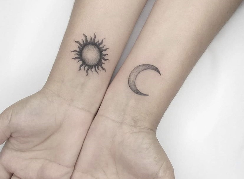 Imagem Com Tatuagem Lua E Sol