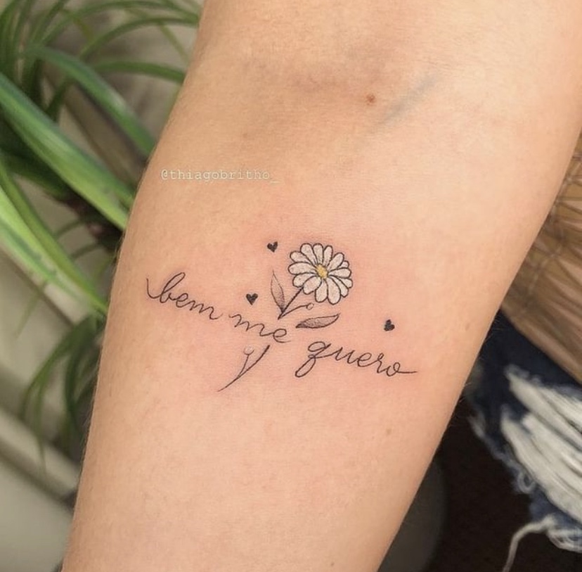 Imagem Com Tatuagem De Frases De Amor Próprio