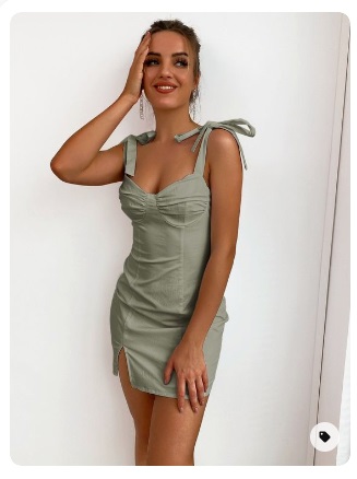 Imagem Com Mini Vestido Verde Menta Para Noite