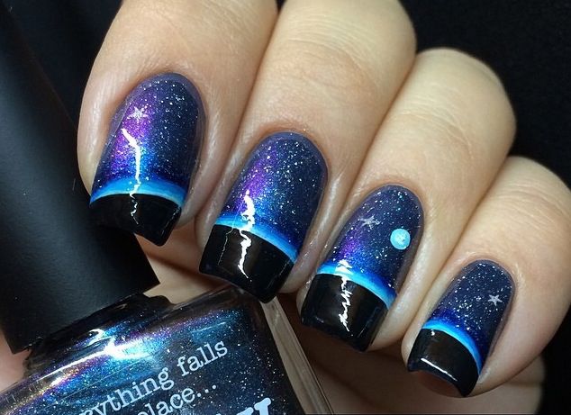 Imagem Com Unhas Cósmicas Com Mar