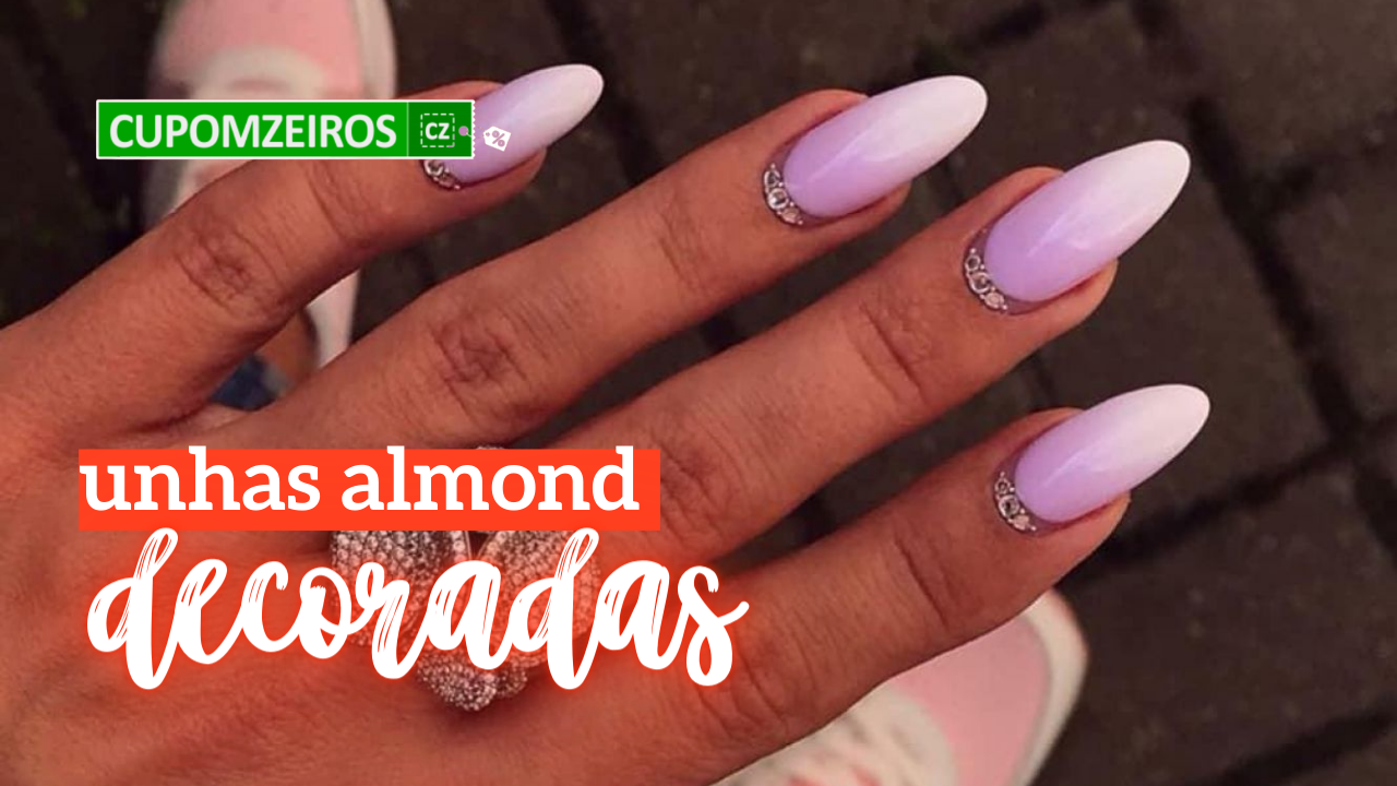 Unhas Almond Decoradas: Tutorial, Ideias e Inspirações!