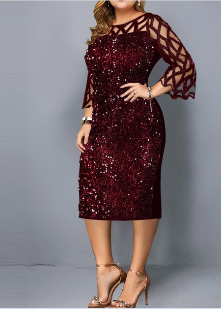 Imagem Vestido de formatura plus size midi