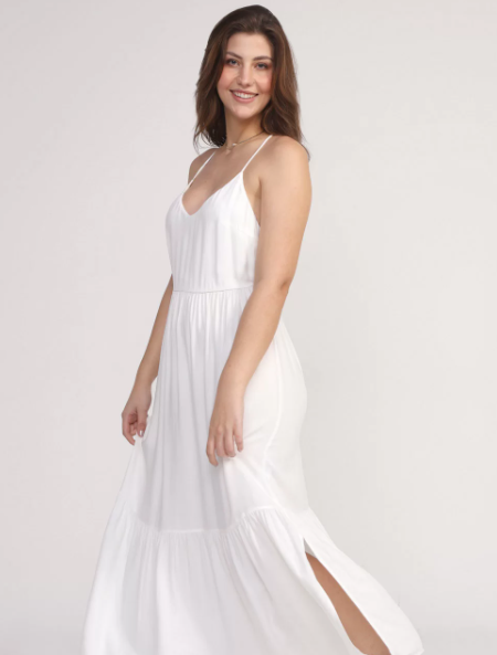 Imagem Vestido Branco Midi Liso