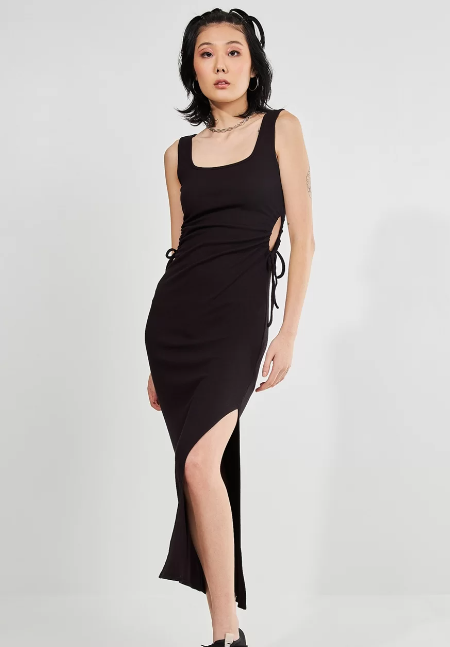 Imagem Vestido Midi Justo Preto