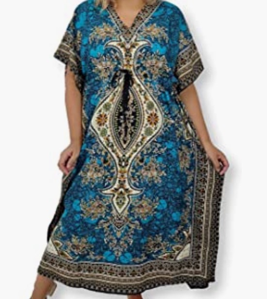 Imagem Vestido indiano kaftan longo