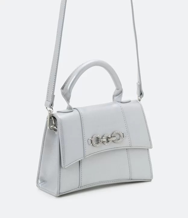 Bolsas Satinato: Modelo Transversal Metalizada Imagem Bolsa Satinato Transversal Metalizada