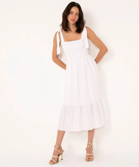 Imagem Vestido off white de laise