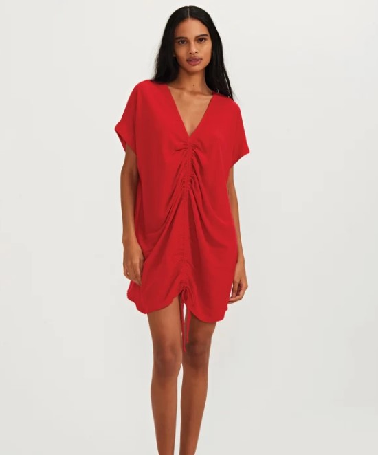 Imagem Vestido para natal vermelho caftan lucy