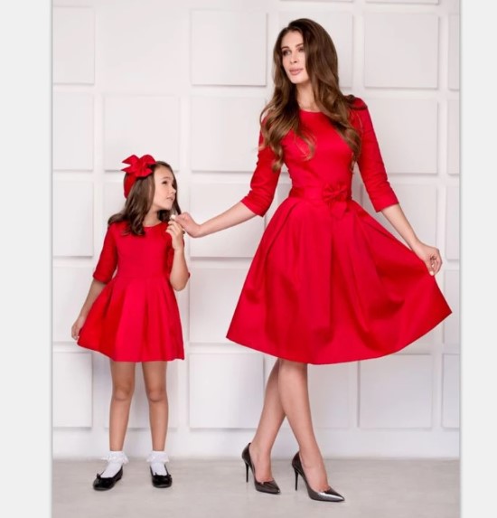 Imagem Vestido tal mãe tal filha vermelho curto