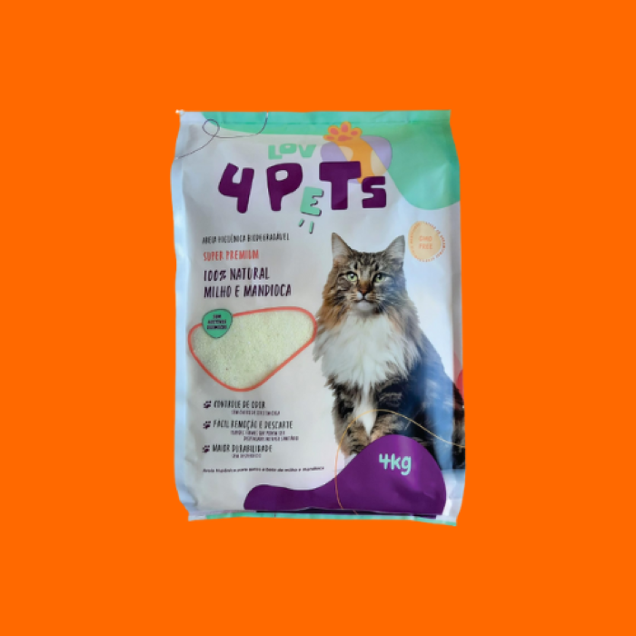 Areia Higienica Biodegradavel Para Gatos - Lov4Pets