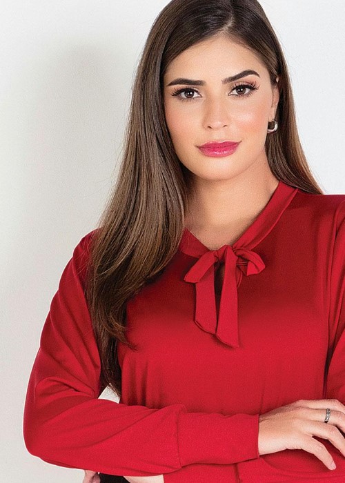 Imagem Blusa feminina social vermelha