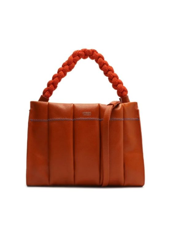 Imagem Bolsa Arezzo Original Tote Em Couro Laranja