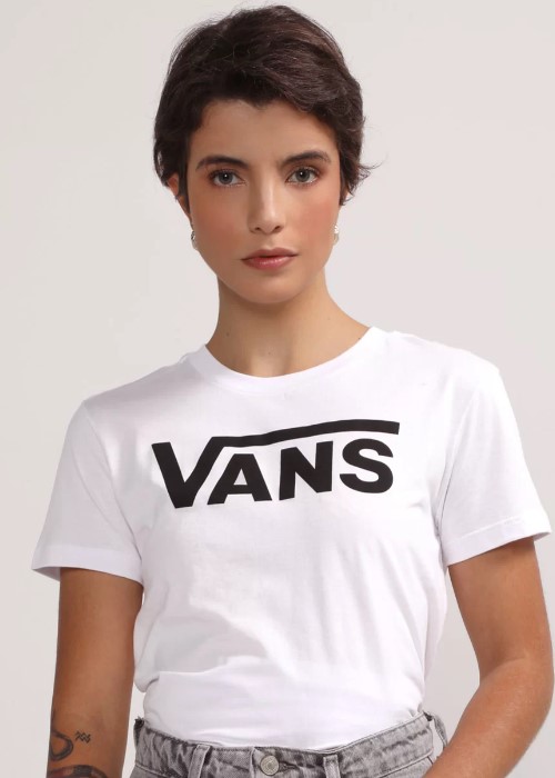 Imagem Camiseta feminina básica vans branca