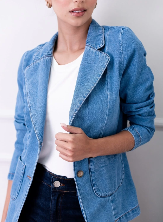 Imagem Casaco feminino de inverno Sisal Jeans